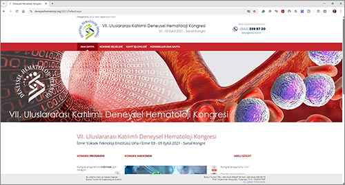 7. Uluslararası Katılımlı Deneysel Hematoloji Sanal Kongresi - 2021 Sanal Kongre